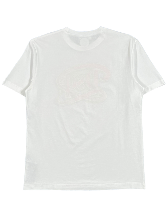 DSQUARED2 S71GD1387 regular fit tee in white with a faint logo on the front.