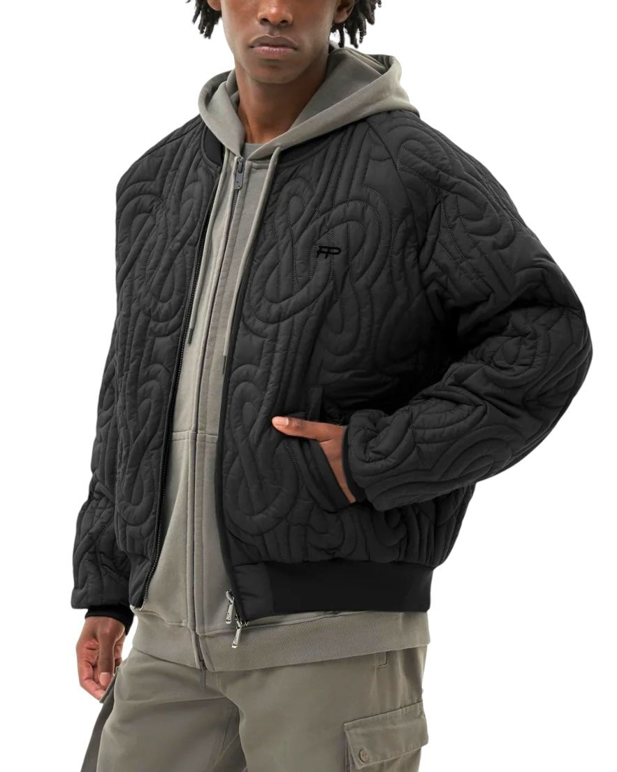 Bomber Quilted Black Probus