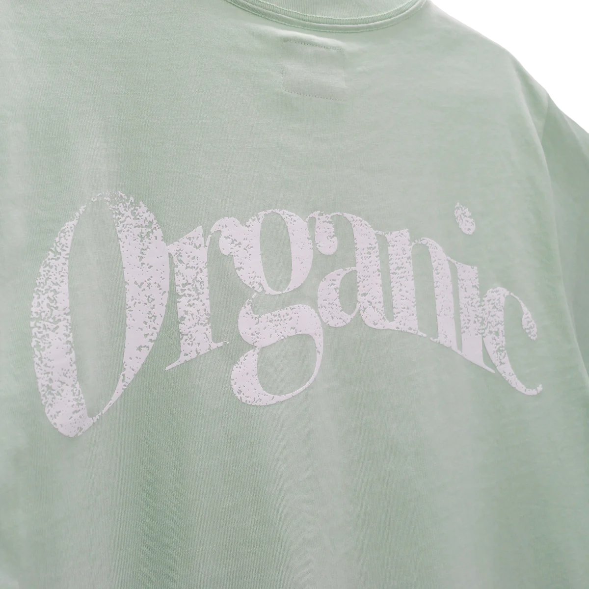 Light green 100% Cotton t-shirt with the YESTERDAY IS DEAD NATURES CHILD TEE SAGE printed in white distressed lettering.