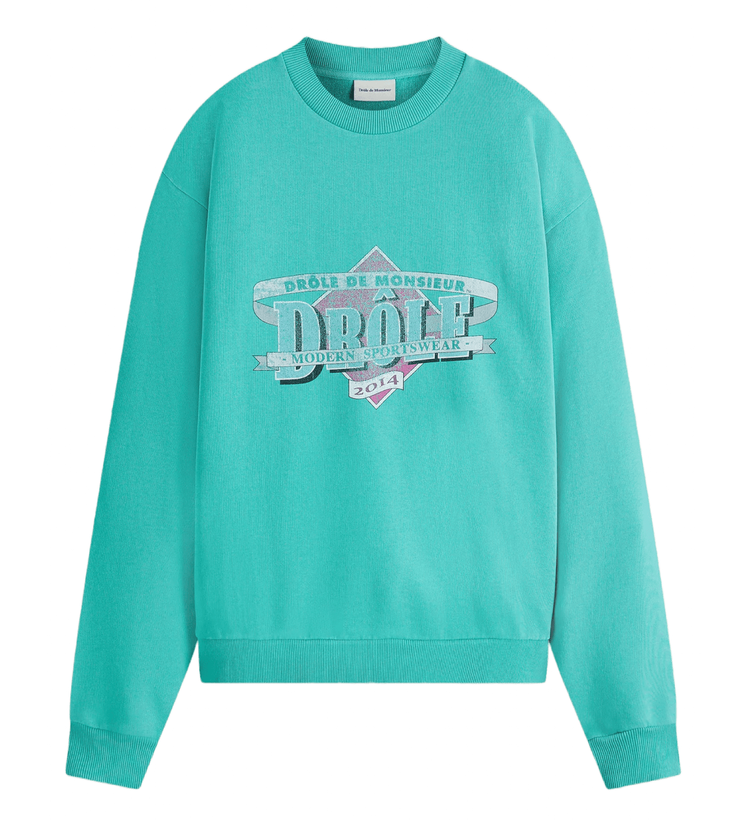 A DROLE DE MONSIEUR sweatshirt made from French terry fabric with a print logo on it.