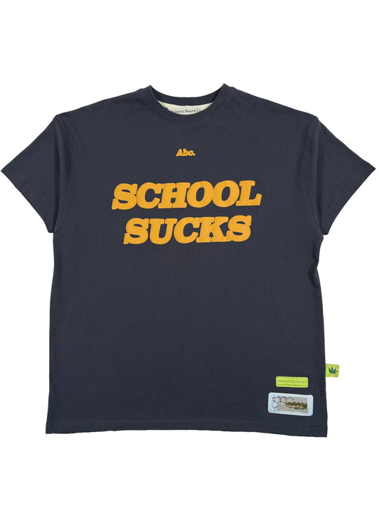 Sentence with replacement: ADVISORY BOARD CRYSTALS ADVISORY BOARD CRYSTALS SCHOOL SUCKS T-SHIRT NAVY tee - navy.