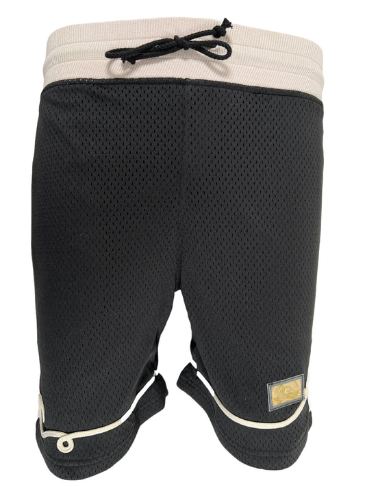 The men's ADVISORY BOARD CRYSTALS SOUTACHE basketball shorts in anthracite black.
