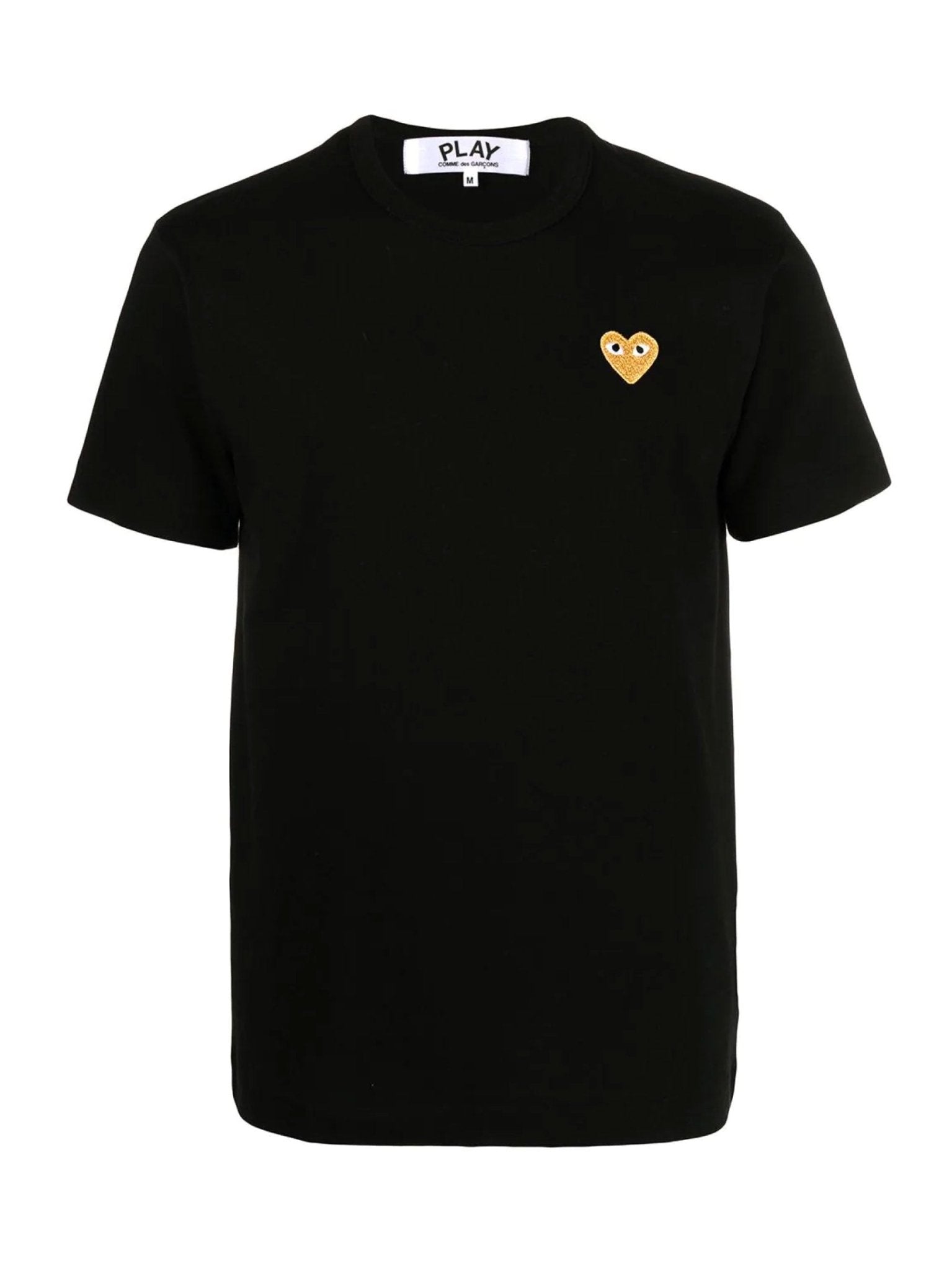 Commes Des Garcons P1T216 Play T-Shirt Gold Heart Black Probus