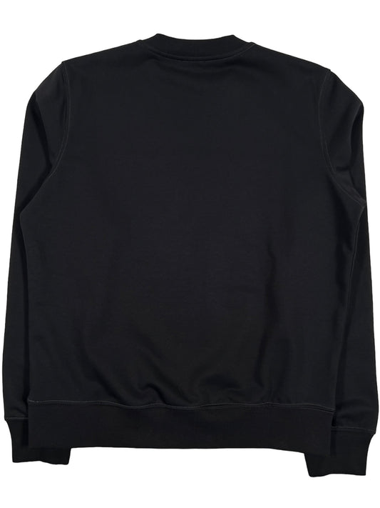 The back view of a black DIESEL S-GINN-K43 SWEAT BLACK sweatshirt.