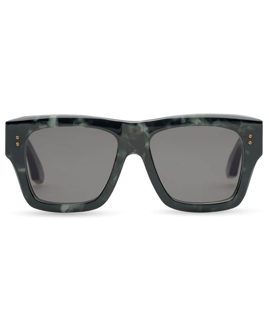 A pair of limited edition DITA CREATOR 19004-I-PHC-54 sunglasses with an Ocean Grey Photochromatic lens and a black frame.