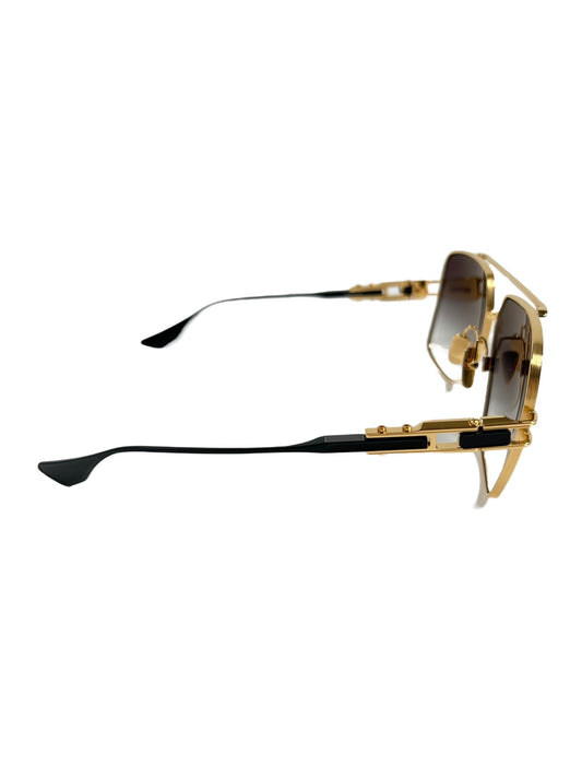 A pair of DITA GRAND-EMPERIK DTS159-A-01-61 sunglasses with titanium temples on a white background.