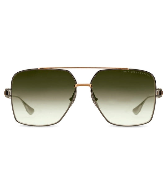 A pair of DITA GRAND-EMPERIK DTS159-A-03-61 sunglasses with gold and brown lenses.