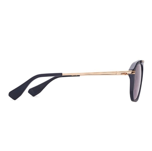 A pair of DITA TERRACRAFT DTS416-A-01 sunglasses with a gold frame and black lenses.