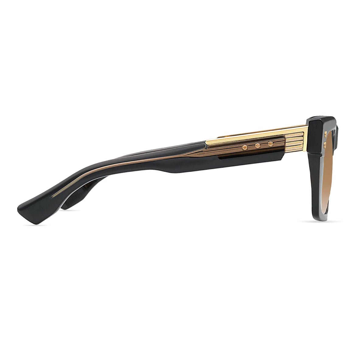 A Limited Edition pair of DITA WARTHEN DTS434-A-01 sunglasses with gold and black accents.