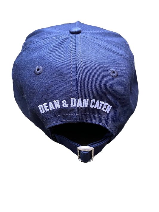 DSQUARED2 navy blue embroidered hat -> DSQUARED2 BCM0563 BASEBALL CAP GABARDINE-NAVY