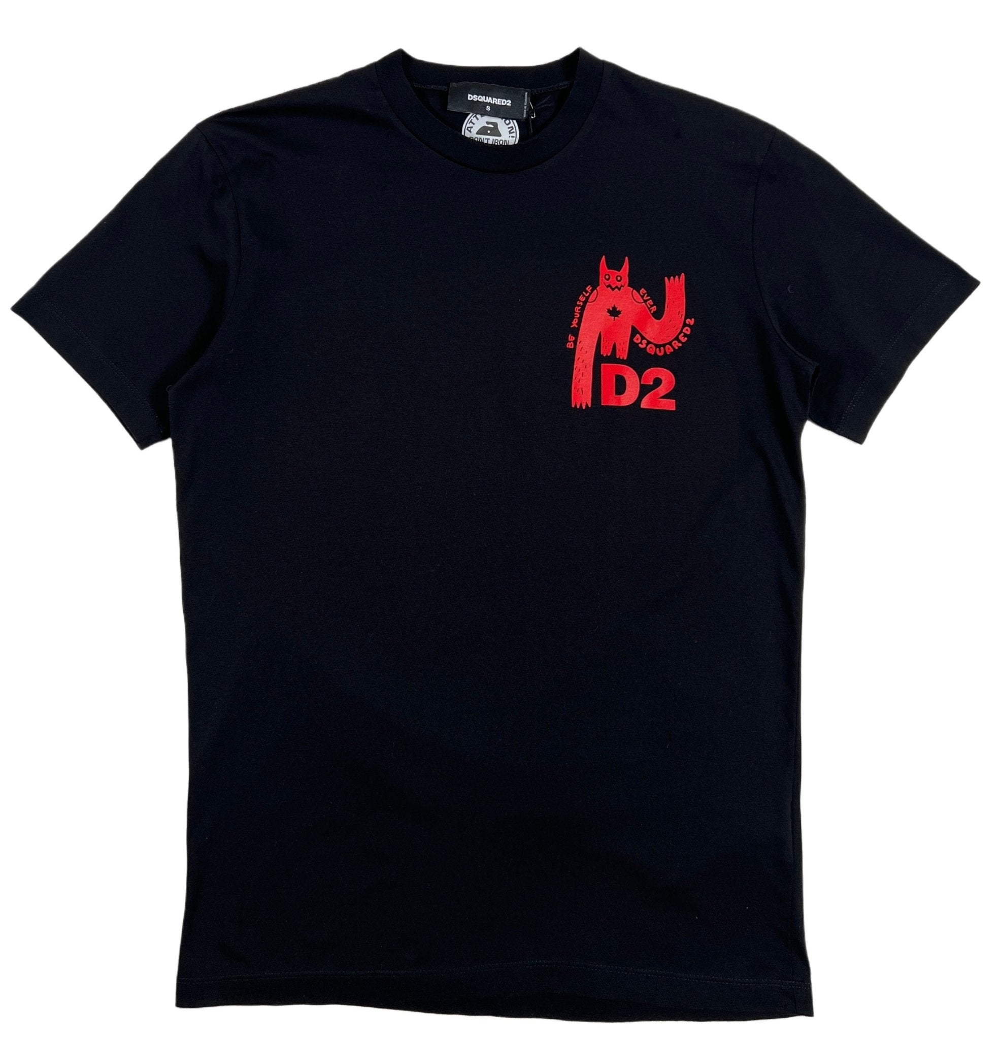 DSQUARED2 S74GD1155 COOL FIT TEE BLACK