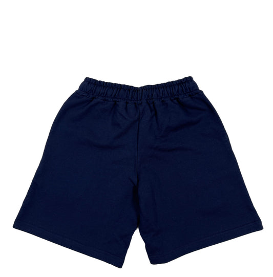 A boy's FAMILY FIRST JOSS2316 SHORT JOGGER YACHT CLUB NAVY on a white background, Made In Italy.