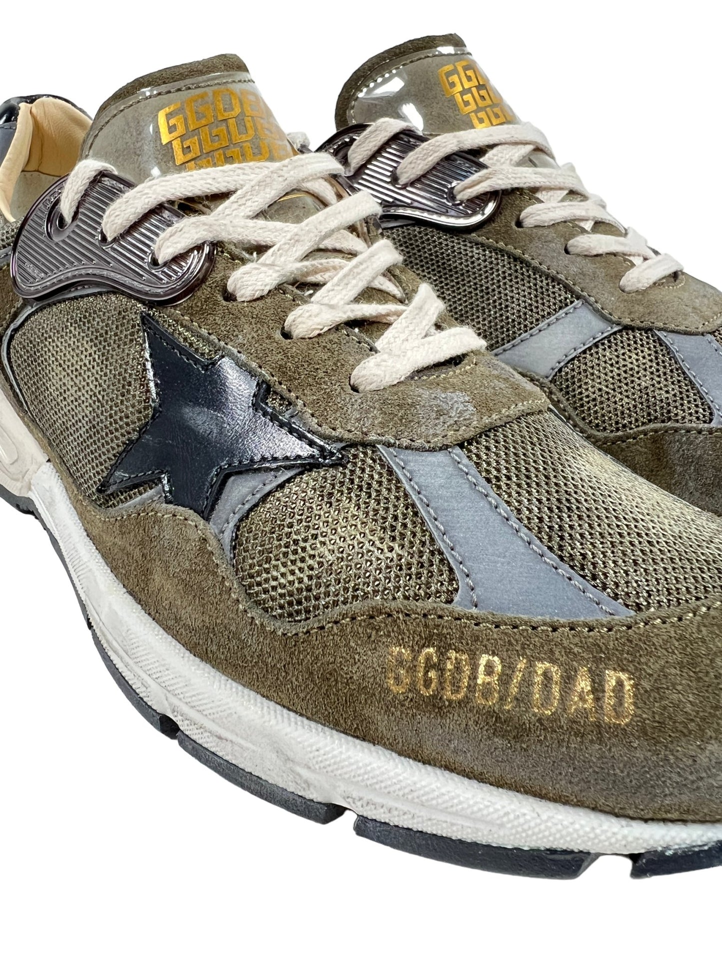 Probus GOLDEN GOOSE GMF00199 RUNNING DAD SUEDE OLIVE GREEN GOLDEN GOOSE GMF00199 RUNNING DAD SUEDE OLIVE GREEN OLIVE GREEN/GREY-BLK