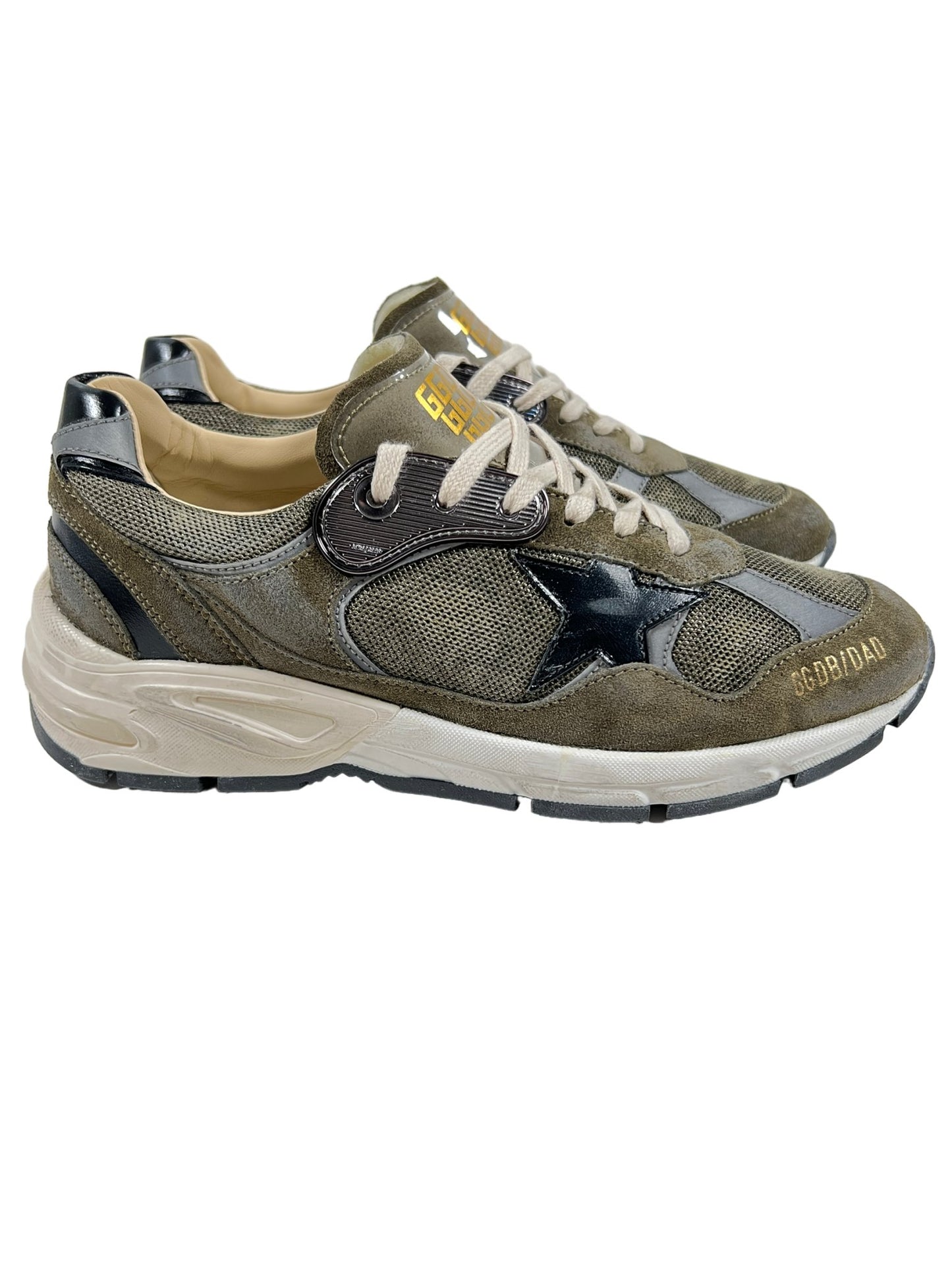 Probus GOLDEN GOOSE GMF00199 RUNNING DAD SUEDE OLIVE GREEN GOLDEN GOOSE GMF00199 RUNNING DAD SUEDE OLIVE GREEN OLIVE GREEN/GREY-BLK