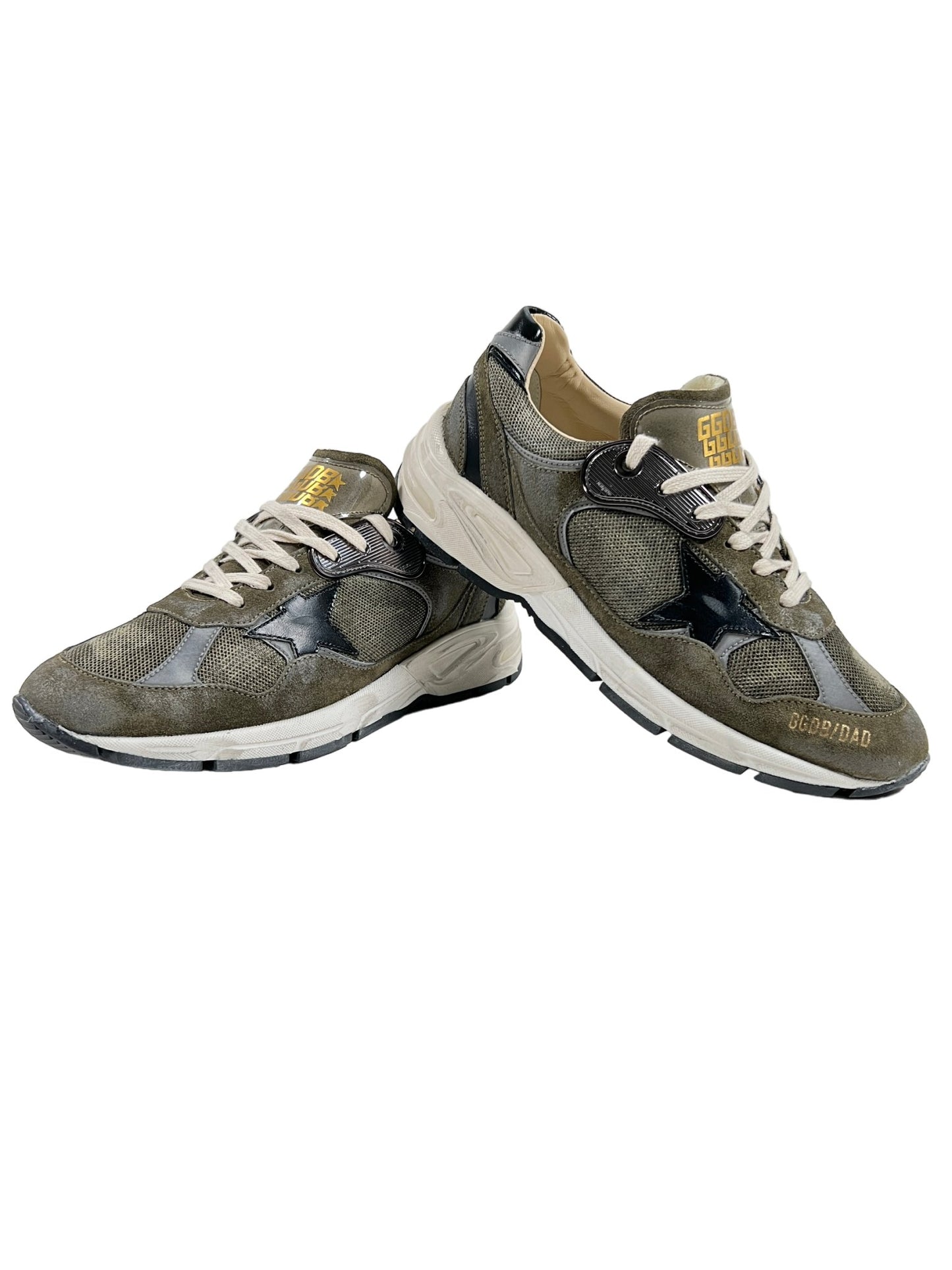 Probus GOLDEN GOOSE GMF00199 RUNNING DAD SUEDE OLIVE GREEN GOLDEN GOOSE GMF00199 RUNNING DAD SUEDE OLIVE GREEN OLIVE GREEN/GREY-BLK