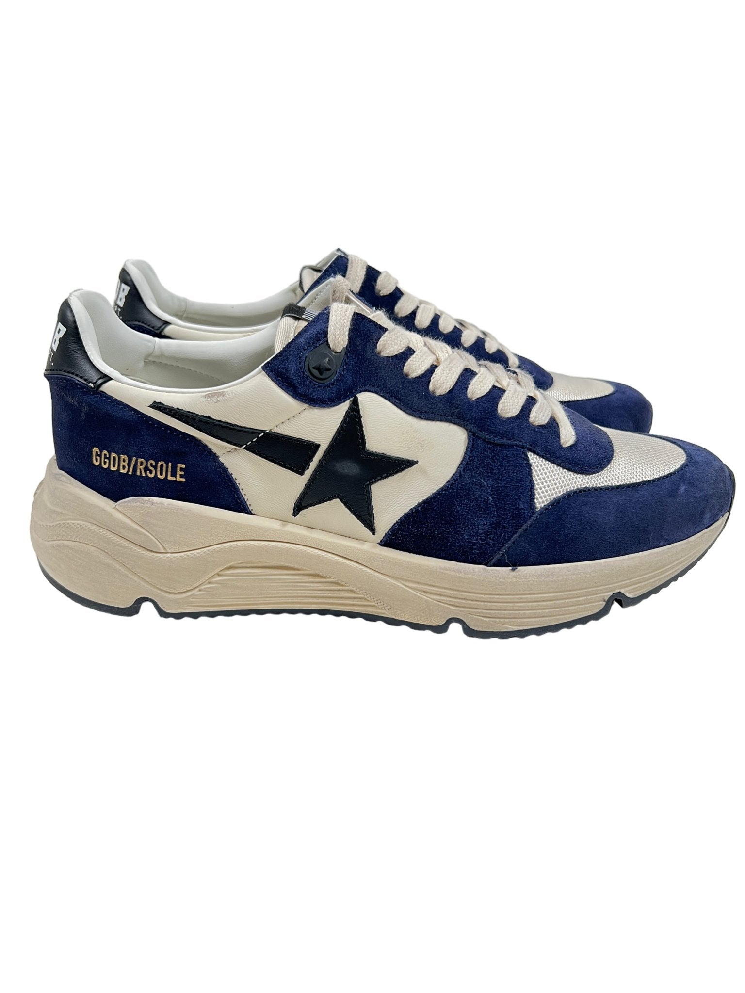 GOLDEN GOOSE GMF00215 RUNNING SOLE BLK/BEIGE - Probus