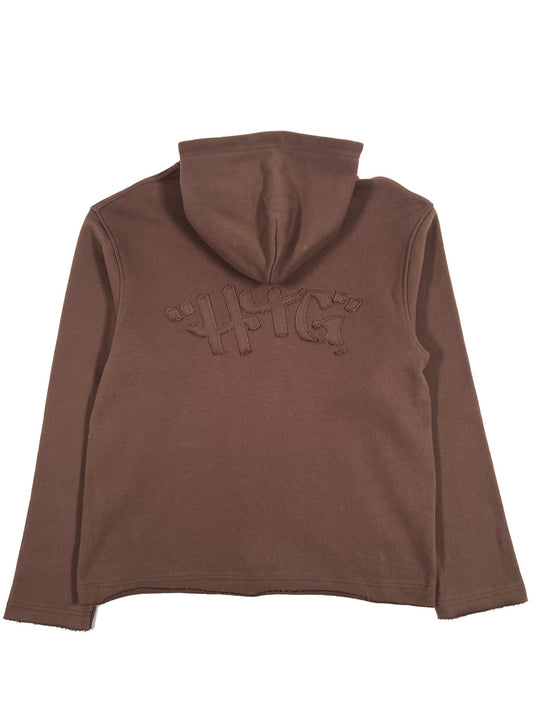 Probus HONOR THE GIFT SCRIPT EMBROIDERED HOODIE BROWN S