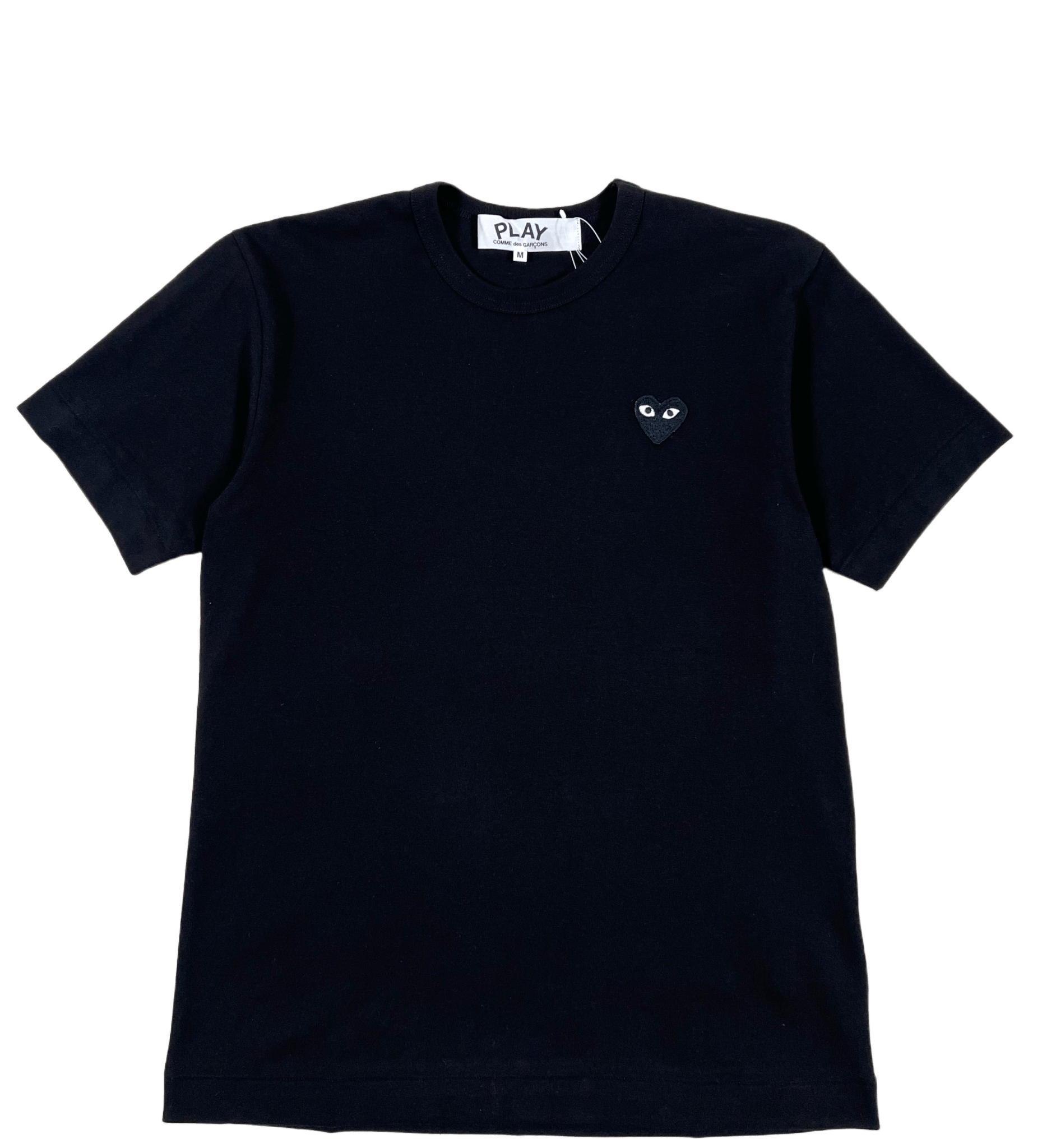 Comme des garcons white shirt black heart hot sale