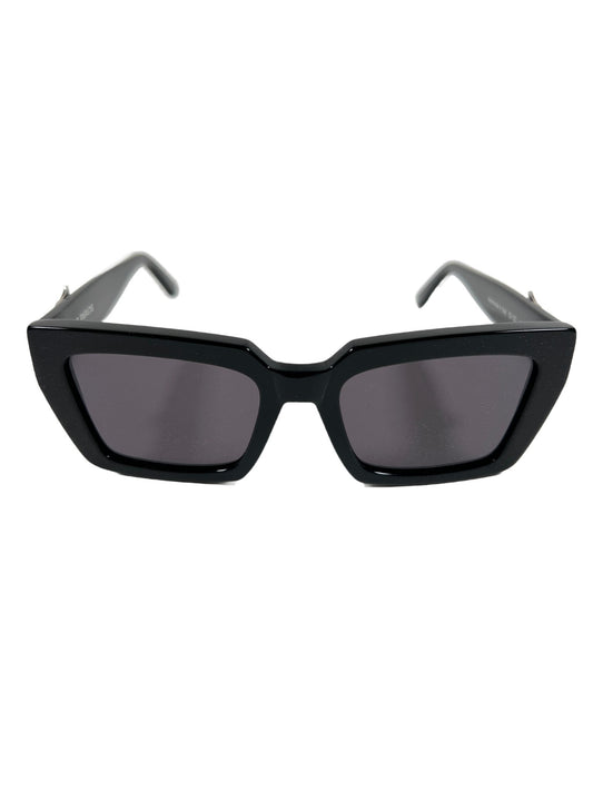 A pair of high-quality, 3.PARADIS FLYING DOVE SUNGLASSES BLACK on a white background.
