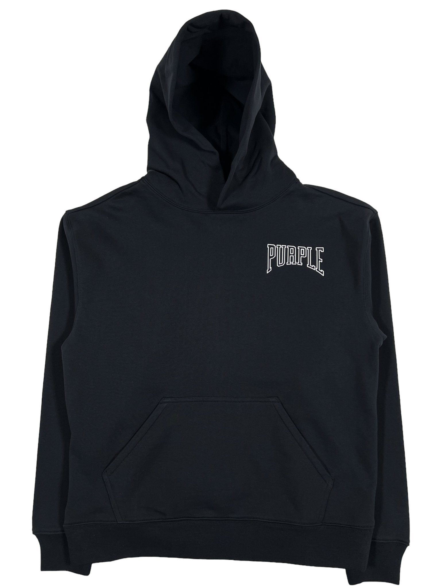 PURPLE BRAND P447-FFBB FRENCH TERRY PO HOODY BLACK