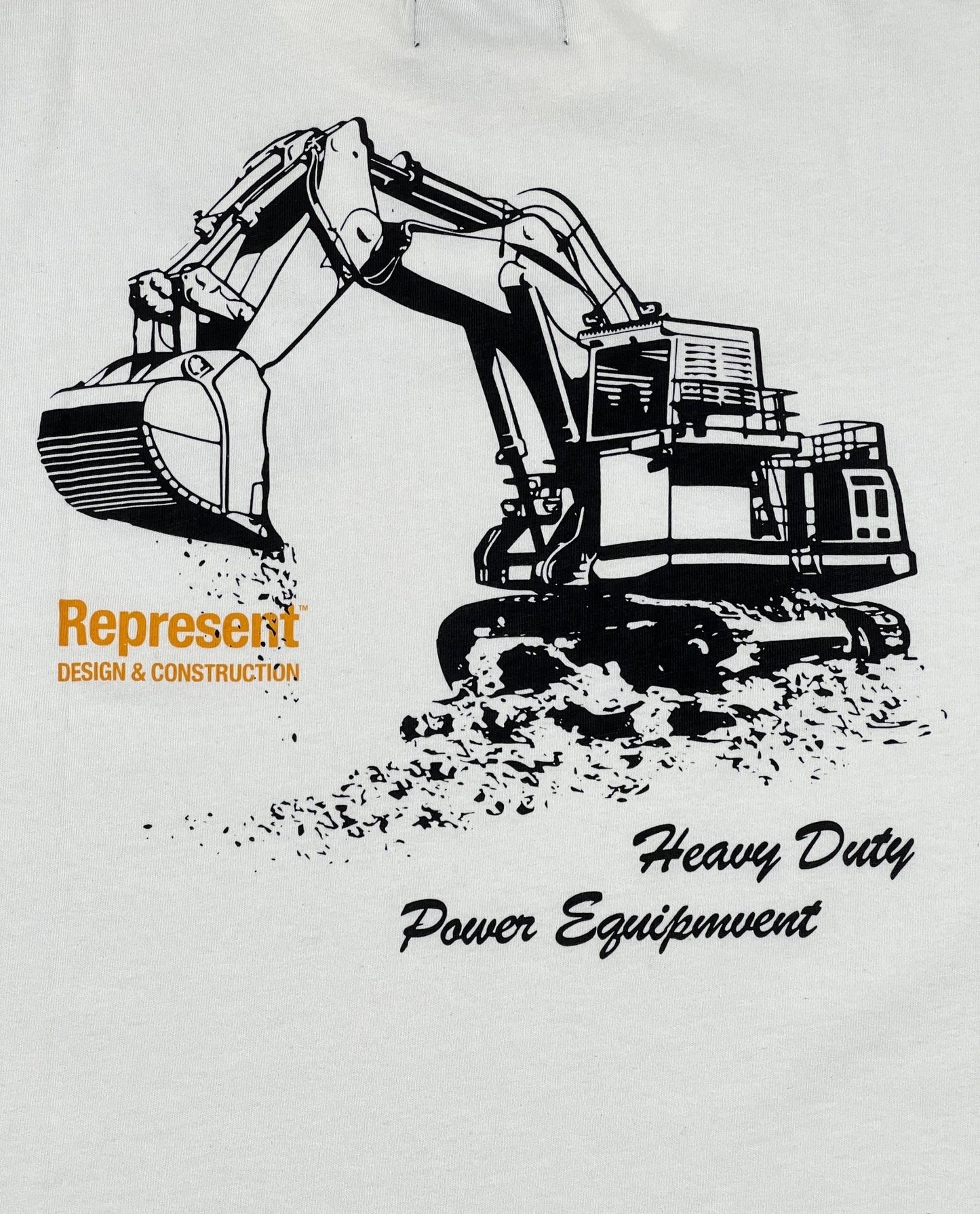 Represent heavy duty excavator graphic t-shirt.