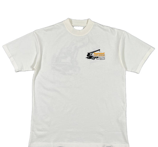 A REPRESENT M05232 DESIGN AND CONSTRUCTION S/S T-SHIRT WHITE with a logo on it, made in Portugal.
