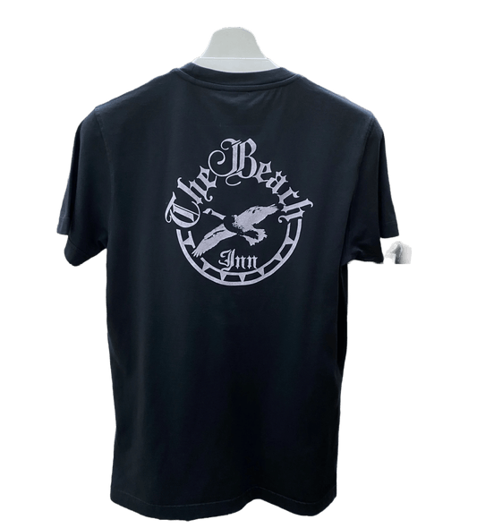 A DIESEL DIESEL T-DIEGOR-C11 T-SHIRT BLACK with an image of an eagle on it.
