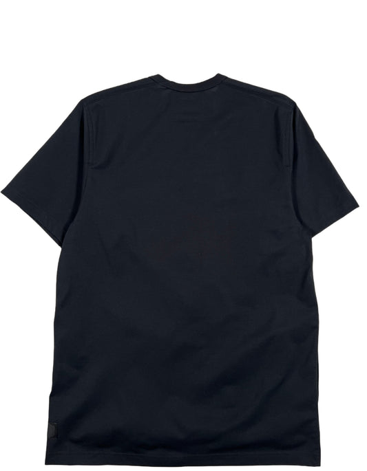 The back of a black ADIDAS x Y-3 H44789 PREMIUM SS TEE BLACK on a white background.