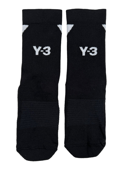 A pair of sleek design black ADIDAS x Y-3 socks made from high-quality materials.