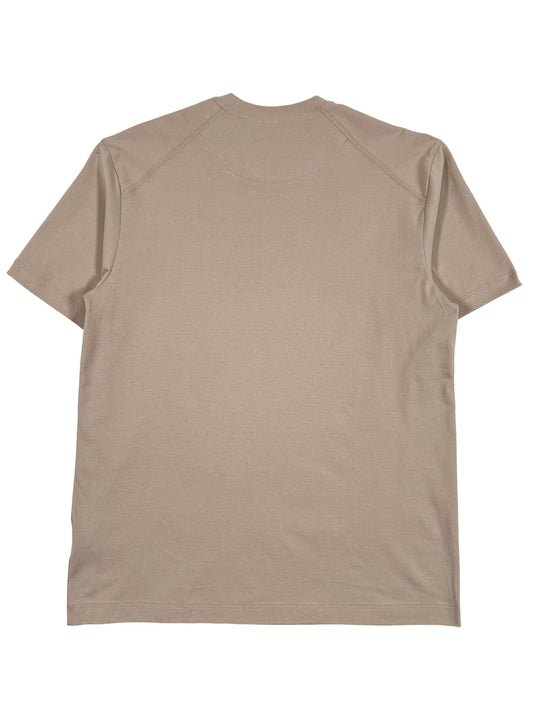 The back view of a beige, relaxed fit ADIDAS x Y-3 IV8223 RELAXED SS TEE CLABRO t-shirt.