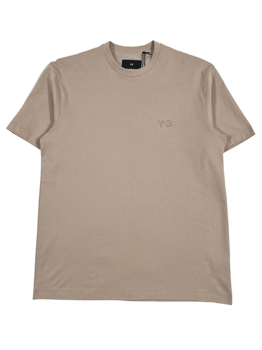 A beige ADIDAS x Y-3 IV8223 RELAXED SS TEE CLABRO with a relaxed fit.