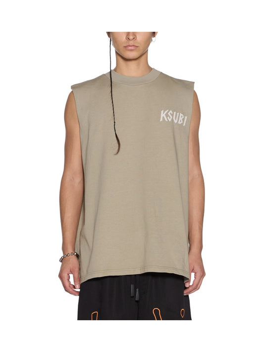 Ksubi  Cut Off Ekcess Tank Synth Green GREEN
