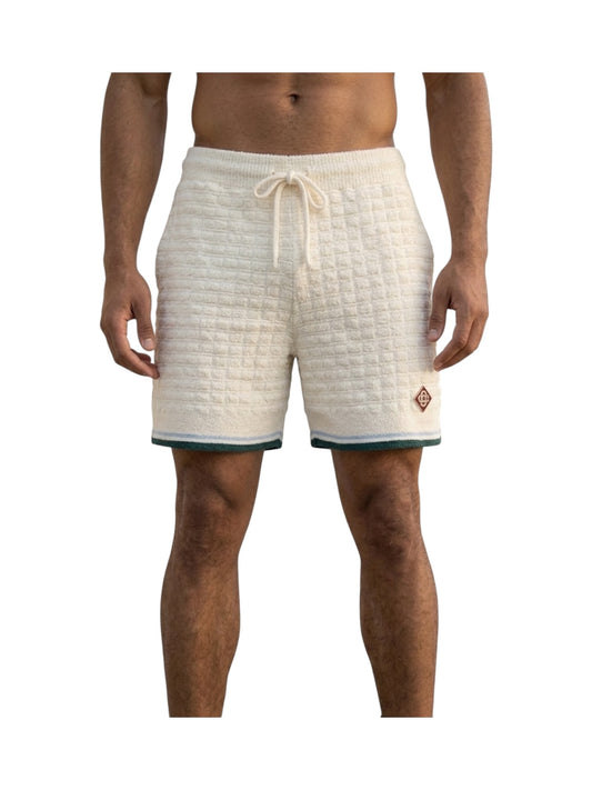 CasaBlanca Boucle Shorts White