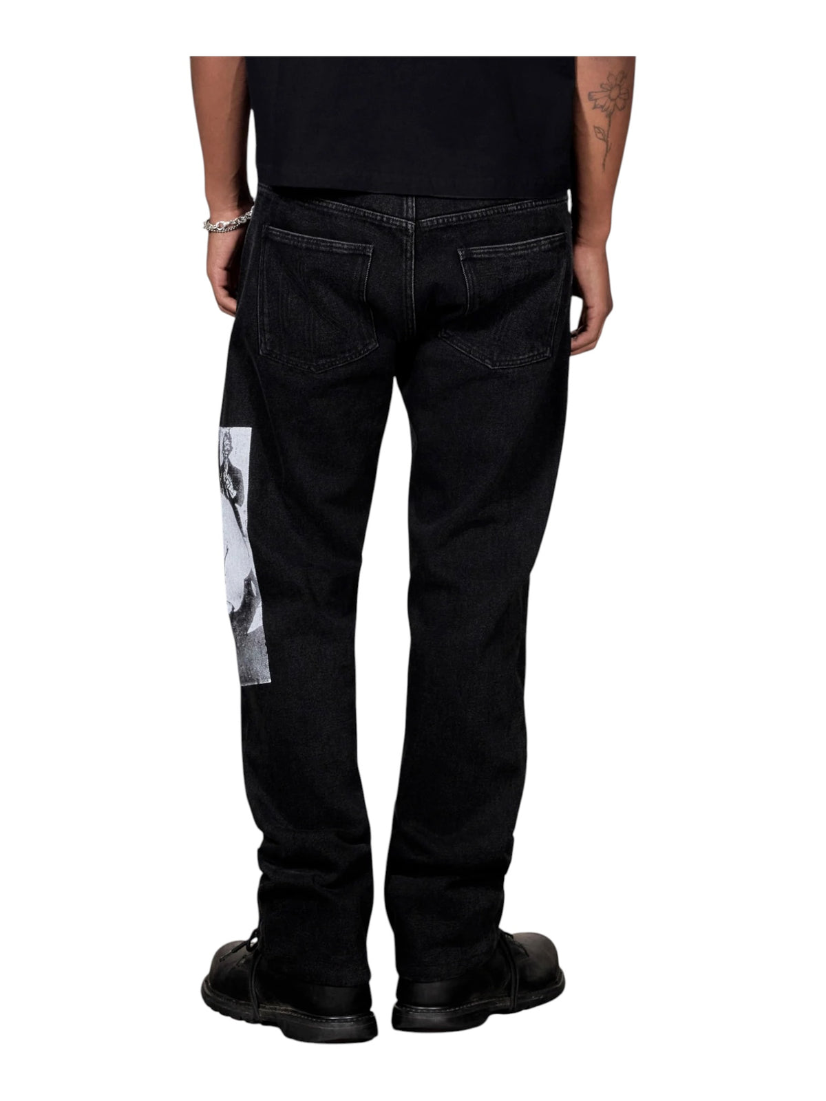 Pleasures P26F041 DIY Straight Leg Pants  BLK