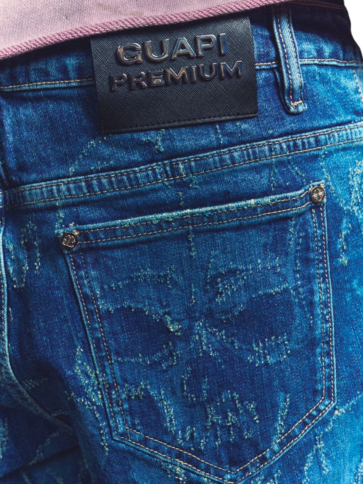 GUAPI Hell Dragger Laser Denim Pant