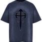 Ksubi Kaliba Ekcess SS Tee Deep Dive Navy