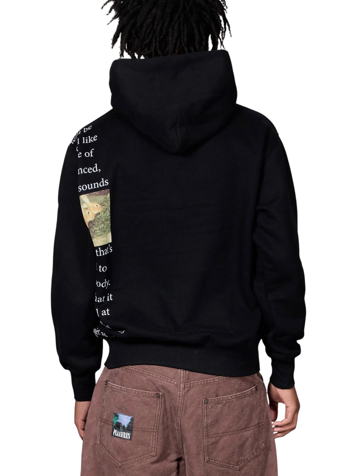 Pleasures P26F012 Connection Hoodie BLK