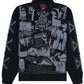 Pleasures P26FDK005 Poster Long Sleeve Polo BLK