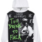 Pleasures P26FDK003 TDTF Hoodie ASH