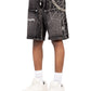 Guapi Obsidian Black Spider Denim Shorts