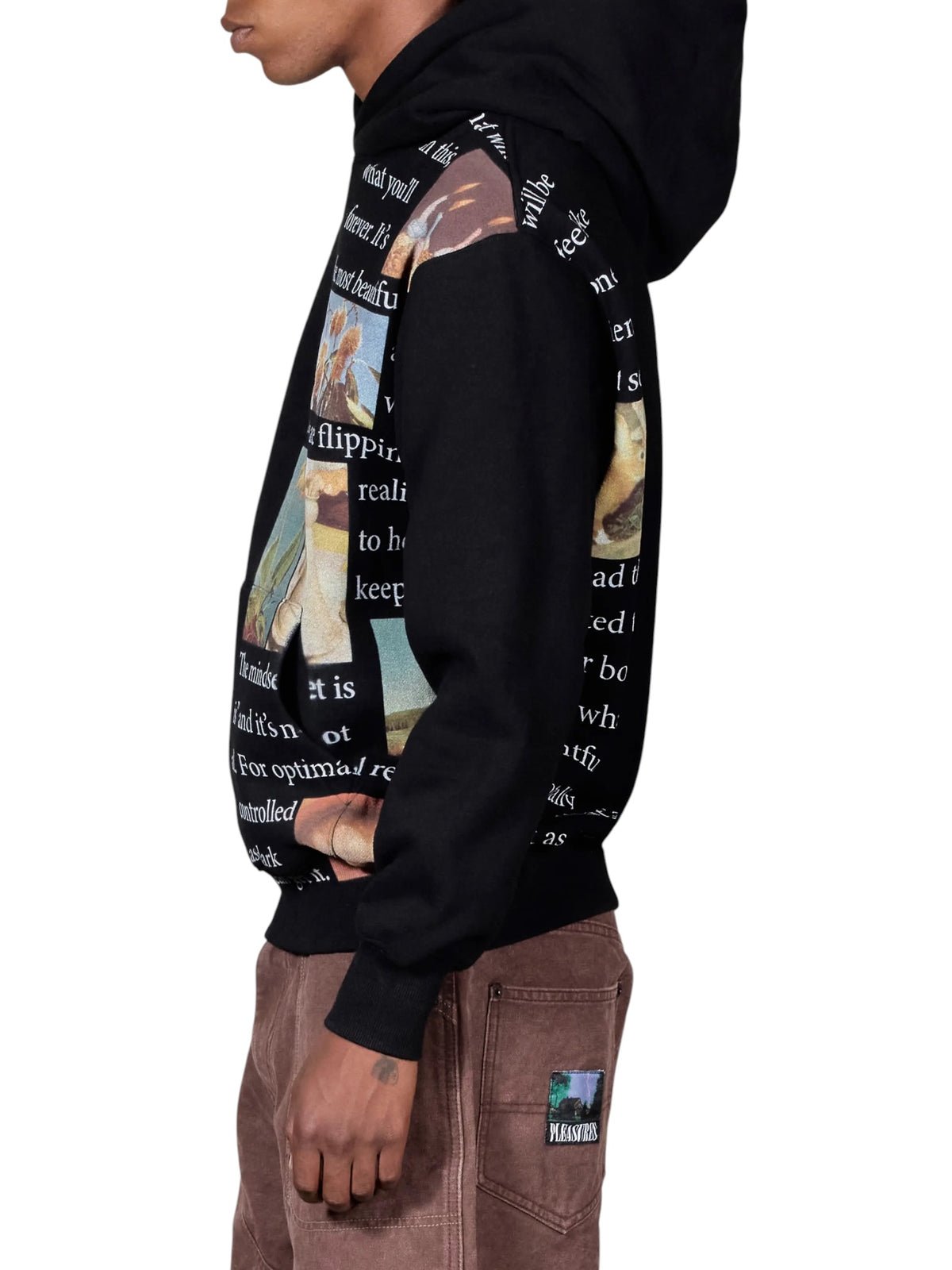 Pleasures P26F012 Connection Hoodie BLK