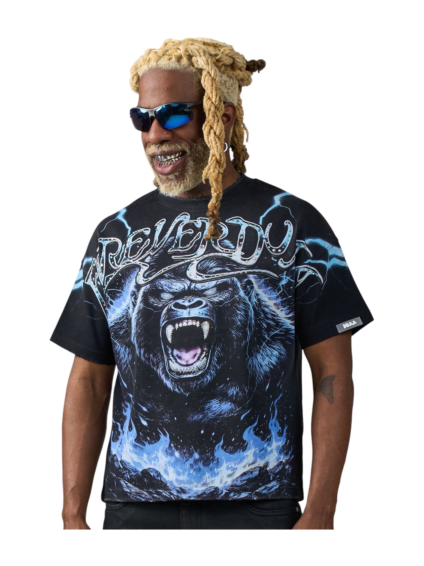 Duaa Electric Tee Black