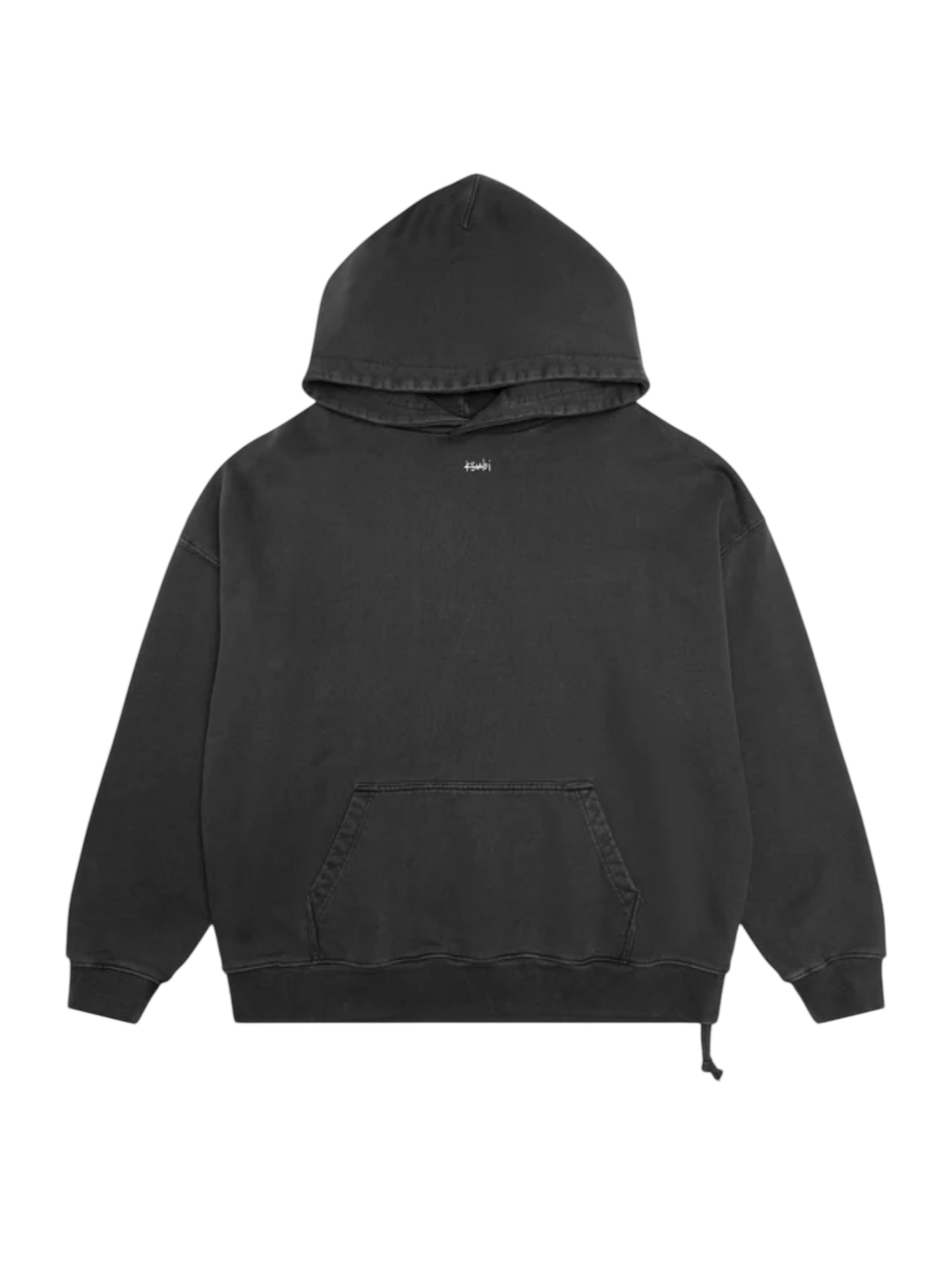 The KSUBI Eagle Ekcess Hoodie Faded Black provides oversized comfort with its drawstring hood and front pocket, making it ideal for a relaxed look.