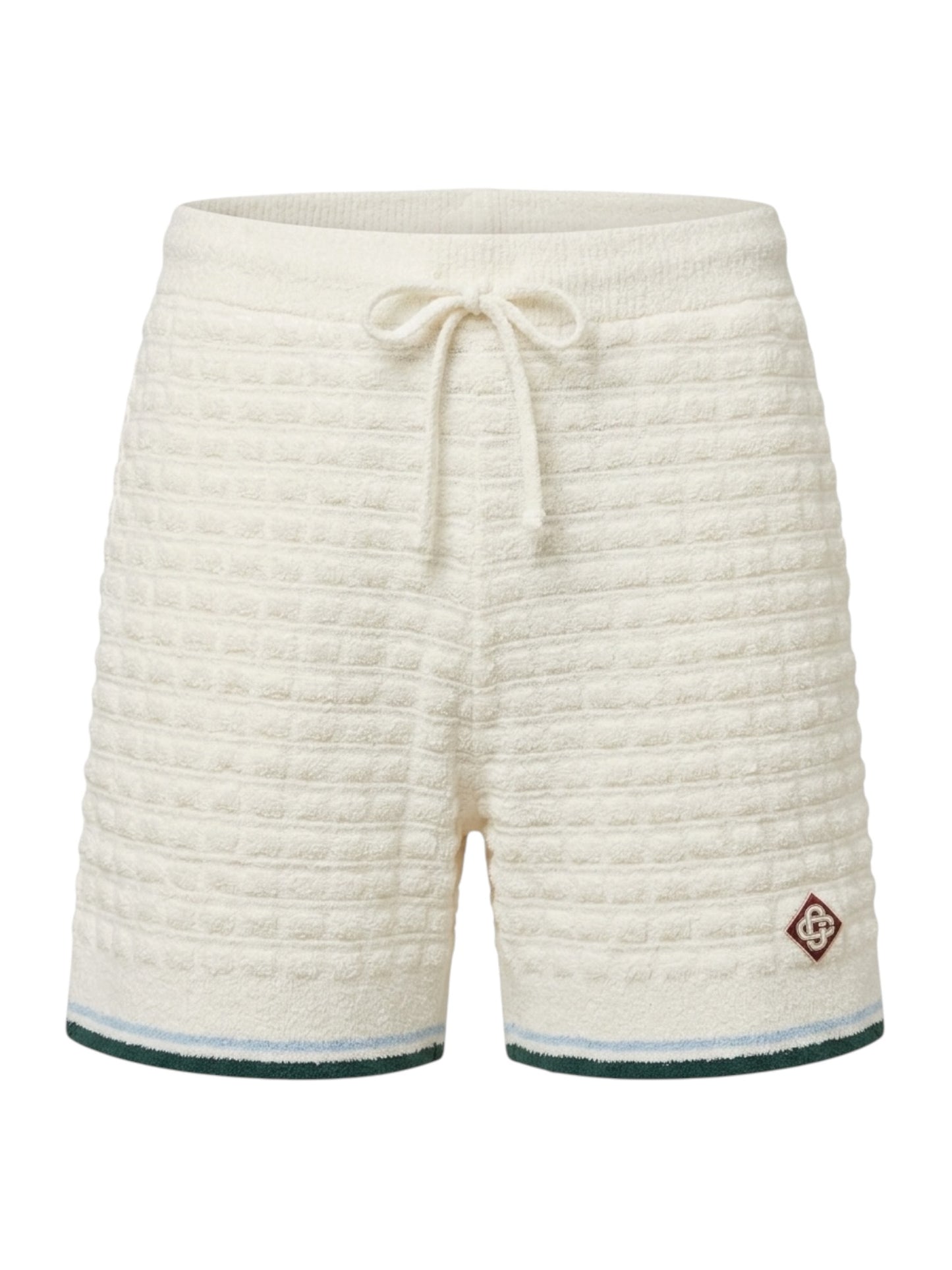 CasaBlanca Boucle Shorts White