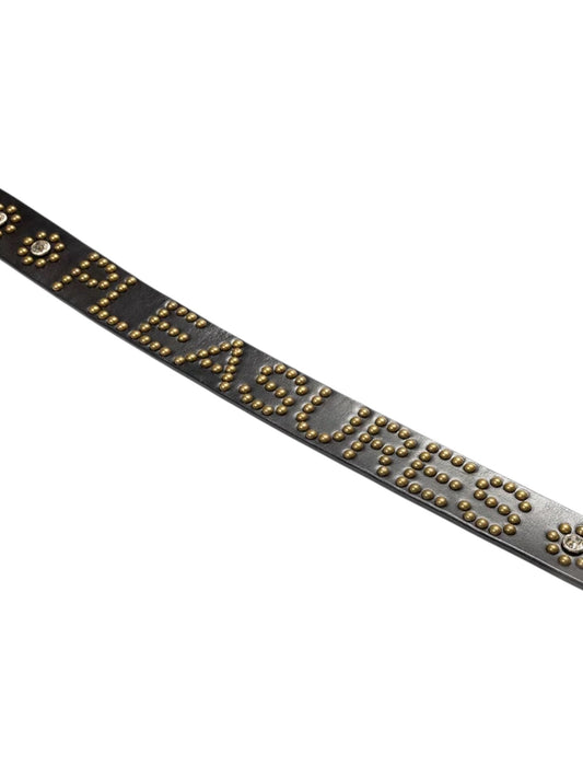 Pleasures P26F039 Pleasures Studded Belt BLK