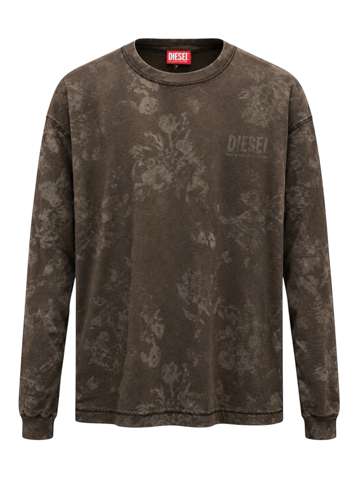 Diesel T Boxt LS Not T-Shirt Chocolate