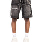 Guapi Obsidian Black Spider Denim Shorts