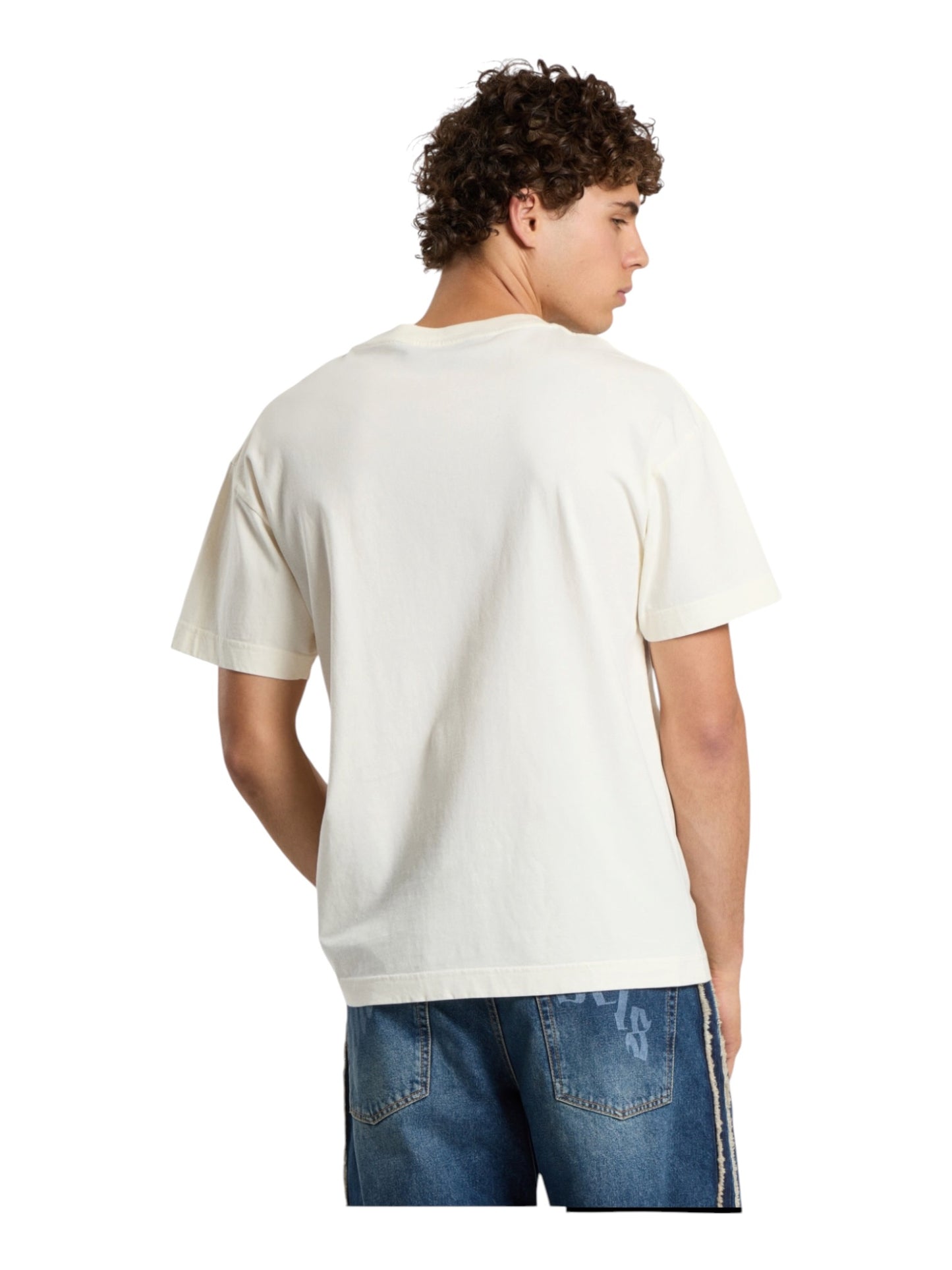 Palm Angels Stamp Logo Regular Tee Off White Black