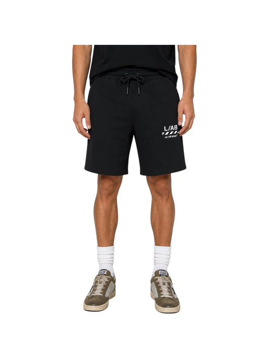 Off-White Diag Open Hem Jogger Shorts Black