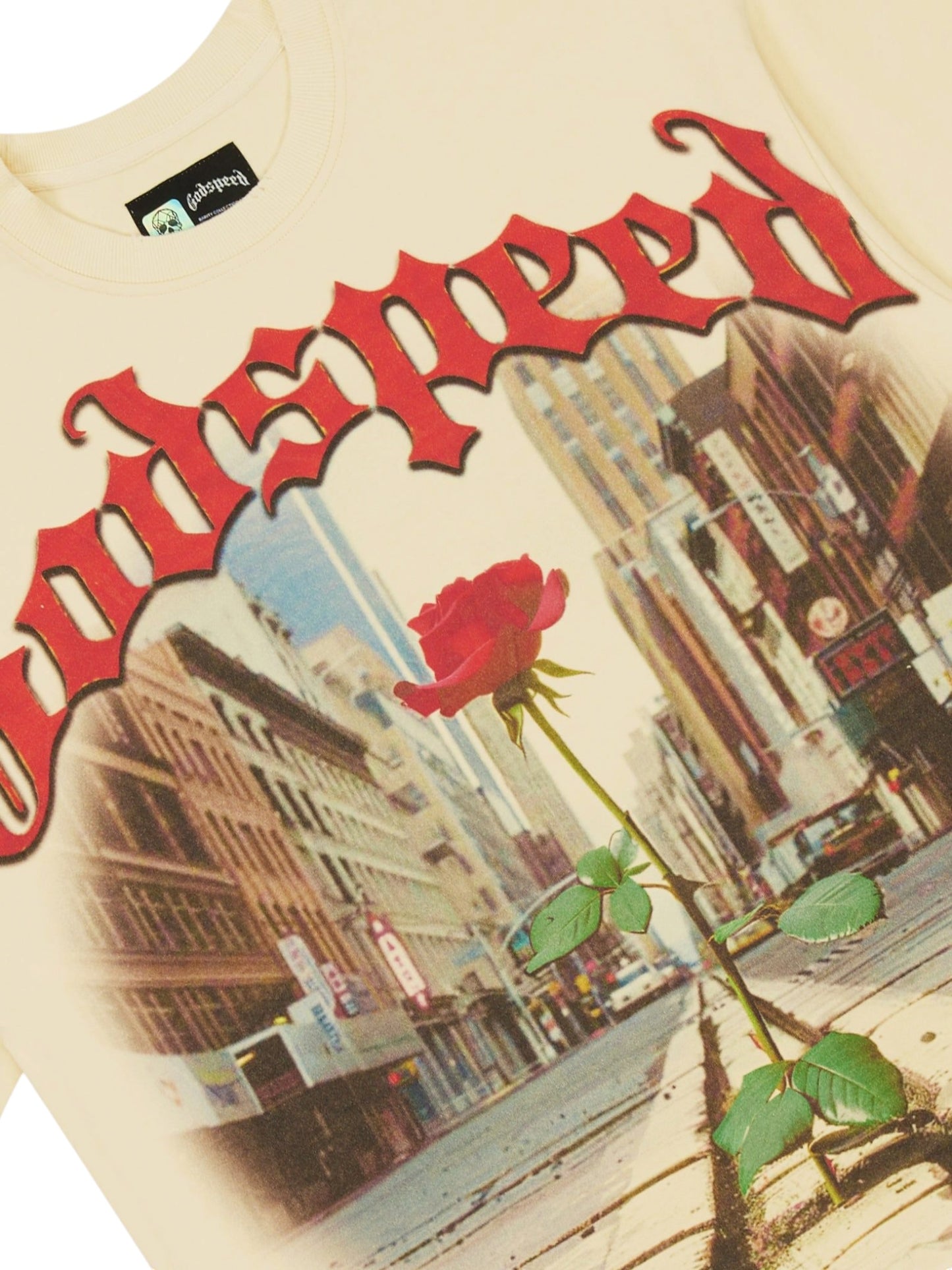 Godspeed Concrete Rose T-Shirt (Bone)